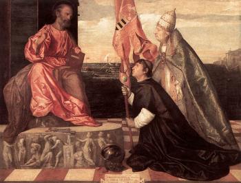 提香 Tintoretto Pope Alexander IV Presenting Jacopo Pesaro to St Peter